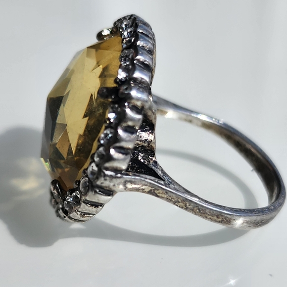 Premier Designs "Sublime" halo cocktail statement ring size 7 - Picture 12 of 16